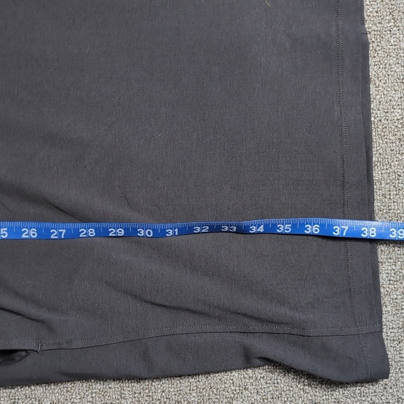 Eileen Fisher Organic-Cotton Jersey Round-Neck Dress Size Medium in Graphite - Picture 12 of 13